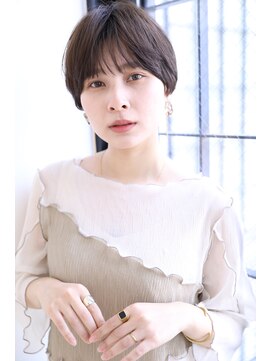 ノンダメージサロン ステラバイボヌール(Stella by Bonheur) 【川西能勢口】ミニマルショート◎透明感アッシュベージュ