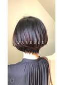 20代、30代、40代大人可愛い小顔丸みシュートボブ