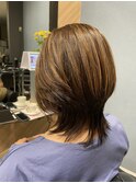 ミルクティアッシュくびれヘア