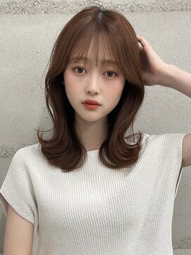 フォンズ(FONS) 大人ガーリーくびれヘア顔まわりカットベージュカラー20代30代