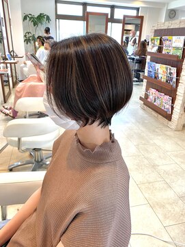 ジャスト ヘア アネックス 久里浜店(just hair ANNEX) 【just hair 京急久里浜】大人ショート/コントラストハイライト