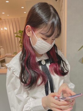 ルアナ ヘア アンド トリートメント(Luana) モテ愛されインナーカラーピンク