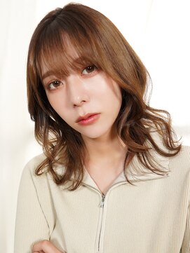 ラフィス ヘアー ルーム 難波本店(La fith hair room) 【La fith】ペールベージュ×ミディアム