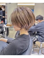 30代/40代/50代・絶壁解消・小顔前下がりショートボブ【中村】