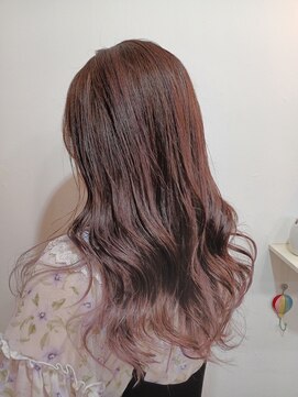 ツムグ 代官山 中目黒(TUMUGU) チョコレート大人ガーリープリカールインナーカラーピンク