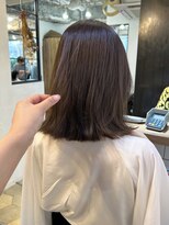〇くびれミディ グレージュ 透明感カラー