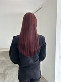 10代20代30代/チェリーレッド/ハイトーンカラー/ツヤ髪スタイル