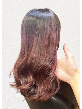 ファン(fun) グラデーションカラー ピンクブラウン