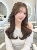 フォンズ(FONS)&nbsp;垢抜け薄め前髪韓国くびれヘア＊透明感カラーグレージュ