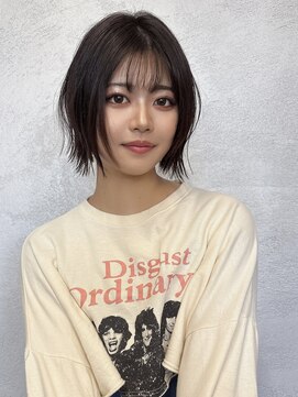 バース(BIRTH) 天神【BIRTH】外ハネ切りっぱなしボブ前髪20代30代