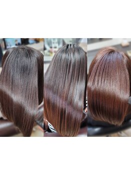 大人気［髪質改善トリートメント］で抜群のツヤと潤いを実現♪質感が違う！髪のお悩みもぜひご相談を◎