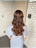 ハーフツイン リボンアレンジ 参列ヘア デートヘア 推し活ヘア