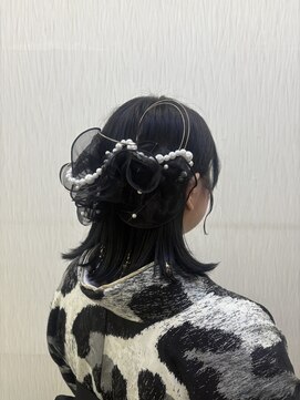 ベルグロー(BELLEGROW) ボブヘアアレンジ/卒業式ヘア/成人式ヘア