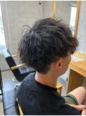 メンズパーマ　波巻き