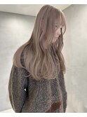 黒髪カタログ/クラゲヘアー/オリーブグレー/梅田