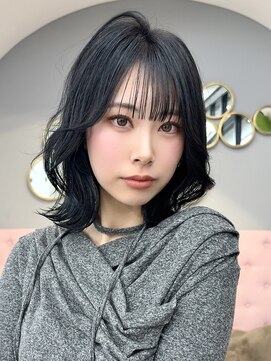 サンド 大阪梅田(sand) オリーブグレー/ココアベージュ/クラゲヘアー/レイヤーボブ