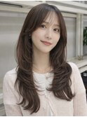 ワンホン　ハッシュ　レイヤーカット　韓国　透明感　TOMOKI