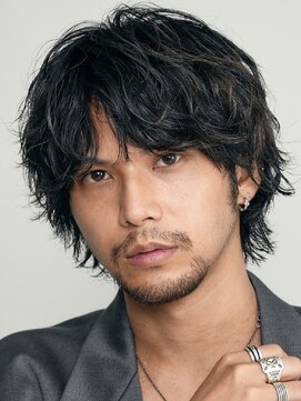 フィフス 大分(fifth) 大分シャドウパーマメンズカット無造作ルーズパーマウルフヘア