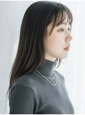 清楚系大人ストレート20代30代40代◎前髪あり艶髪ロングヘア越谷
