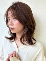 カバーヘア アカデミー 北浦和西口店(COVER HAIR ACADEMY)&nbsp;くびれミディ/顔周りレイヤー/ココアベージュ/小顔/夏p北浦和