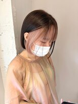 ティム(tim)&nbsp;フェイスフレーミング/ピンクベージュカラー