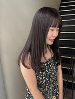 ポーズヘアー 大阪 福島(PAUSE HAIR) 暗髪のナチュラルストレート