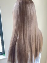 エクファ ヘア シェリル 草津 南草津店(ex-fa hair cherir)&nbsp;ミルクティーブロンド/ダークブルー/デジタルパーマ/南草津