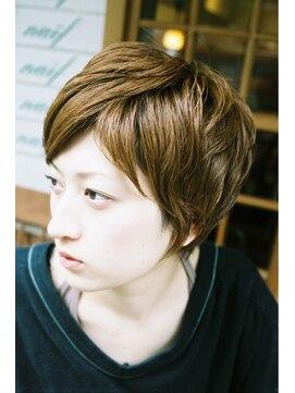 アビーヘア 市川店(abie hair) 大人のガーリーショートボブ。