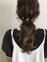 アンジュ(ange)&nbsp;[ange maco]波ウエーブ×ハーフアップ2