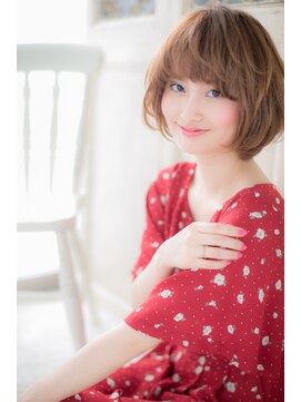 モッズ ヘア 福岡姪浜店(mod's hair) *mod's姪浜*…ふんわりトップの*格上げ*ナチュボブc