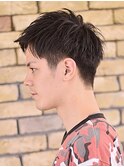 【COLO 吉祥寺 マスミツ】メンズ2ブロック束感ショート