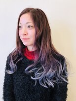 リタ ヘアメイク(Rita hair make)&nbsp;lavender ash × white colour **