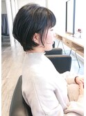 お客様style☆ふんわりパーマのショートボブ