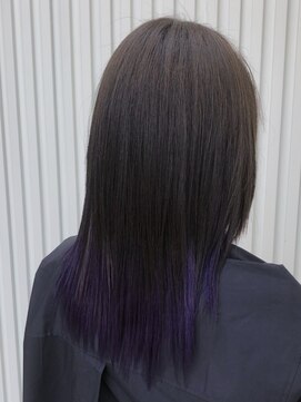 アミュー(amu) インナーカラー　バイオレット
