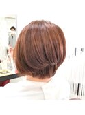 30代40代☆大人かっこいい/前下がり/ボブ/ココアブラウン☆