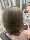 バレイヤージュ風ハイライト