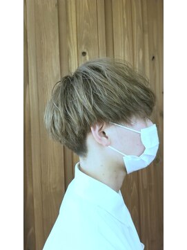 アルテリア(ARTERIA) メンズカット マッシュヘアー クラウドマッシュ ベージュカラー