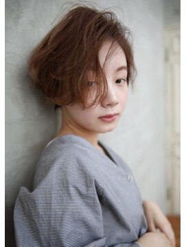 ビューバイネオリーブ 用賀店(Beau'r by neolive) オリーブベージュフリンジウエーブショートレイヤー用賀