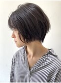 【FOLK】小顔 ボブショート くびれ 横髪 ダークアッシュ ♪
