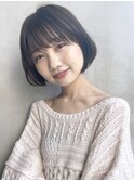 ナチュラルボブ_マッシュショートカーキグレージュ_8304