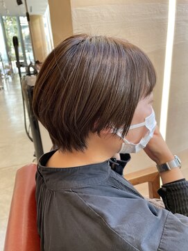 ヒアカアヴェダ 東京ガーデンテラス店(Heaka AVEDA) 大人かわいい丸みショートボブ【30代/40代/髪質改善】