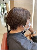 大人かわいい丸みショートボブ【30代/40代/髪質改善】