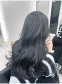 コントラスト極ハイライト☆アッシュブラック