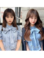 あるじゃんすー 名古屋店 チョコレートベージュ#シールエクステ#大人ガーリー#韓国#名古屋