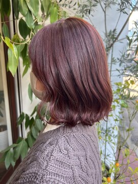アン(Hair make un) レッドオレンジ