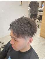 ヘアデザイン ファブロ(hair design FABRO.)&nbsp;【担当:藤岡勇気】刈り上げマッシュ×ツイストスパイラルパーマ