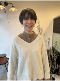 シースルーショートボブ
