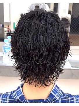 ビカム 名駅(become) 【波巻きウルフ】メンズパーマ　名古屋　絶壁解消　クビれ　名駅