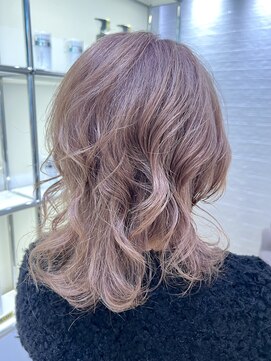 ステア ケース(stair case) 素材を活かしたピンクベージュ 脱白髪染め