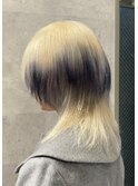 前髪/アンブレラカラー/こなれミディ/イメチェン/ウェーブパーマ